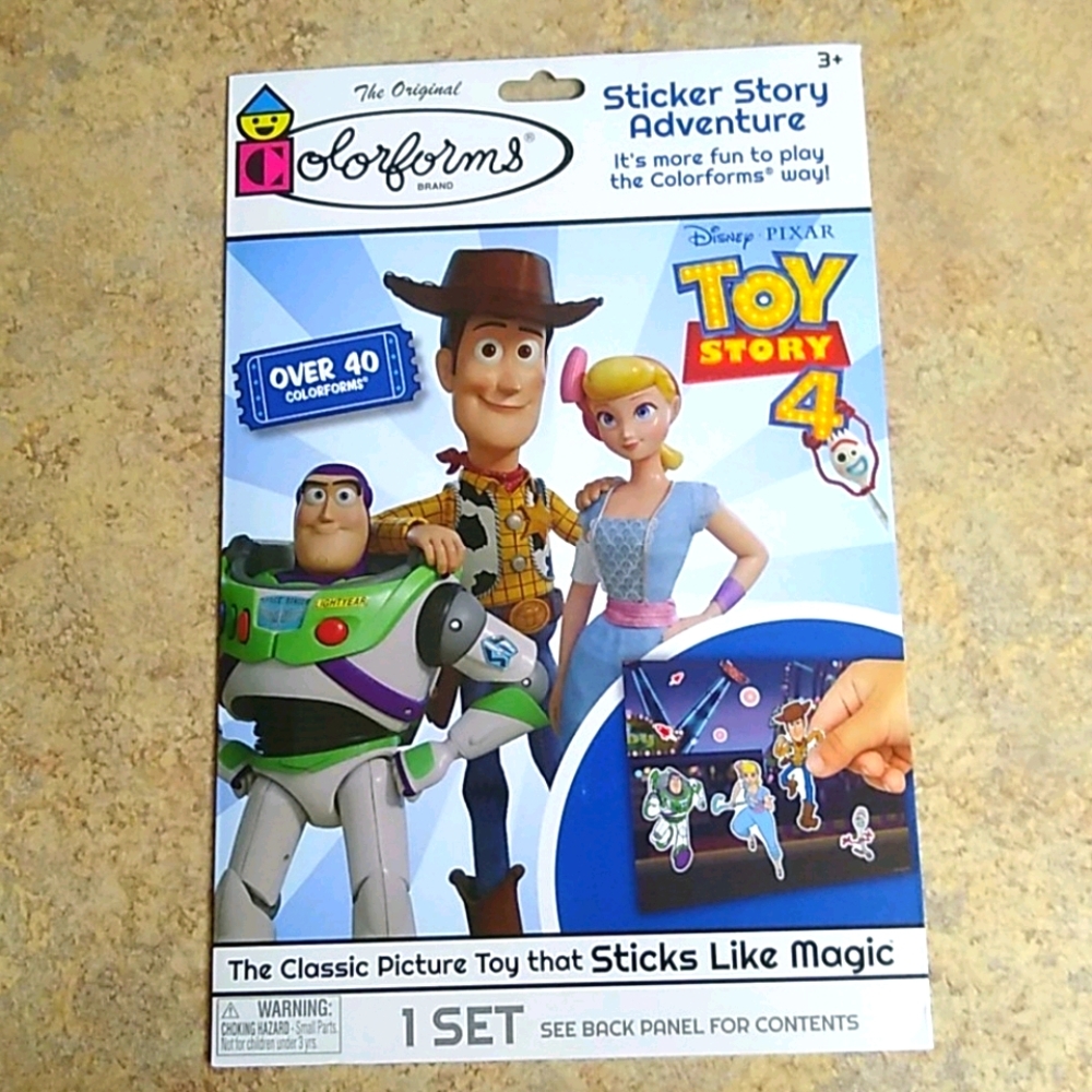 Toy Story 4 Colorforms Sticker Story Adventure Set